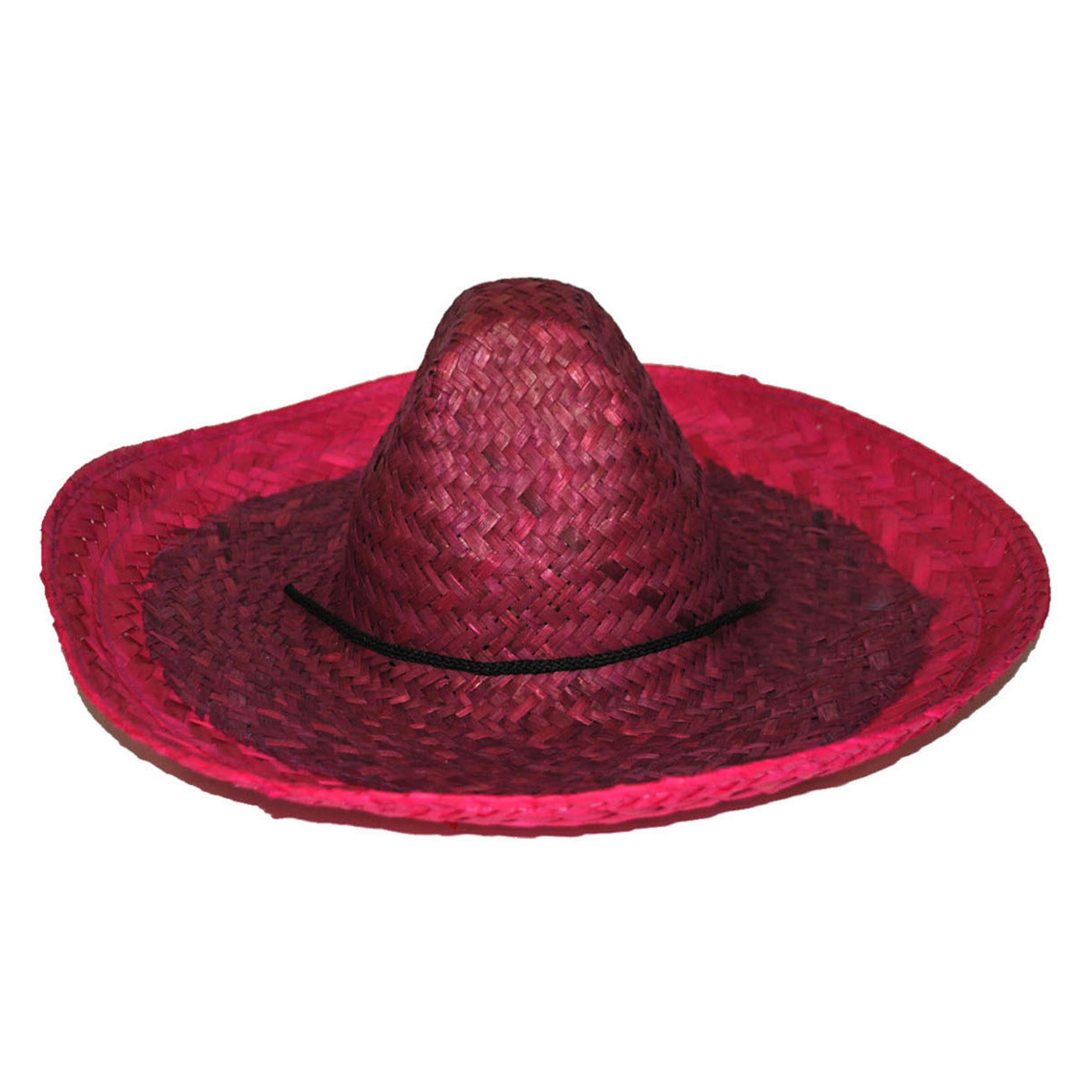 Sombrero mexicain adulte rouge