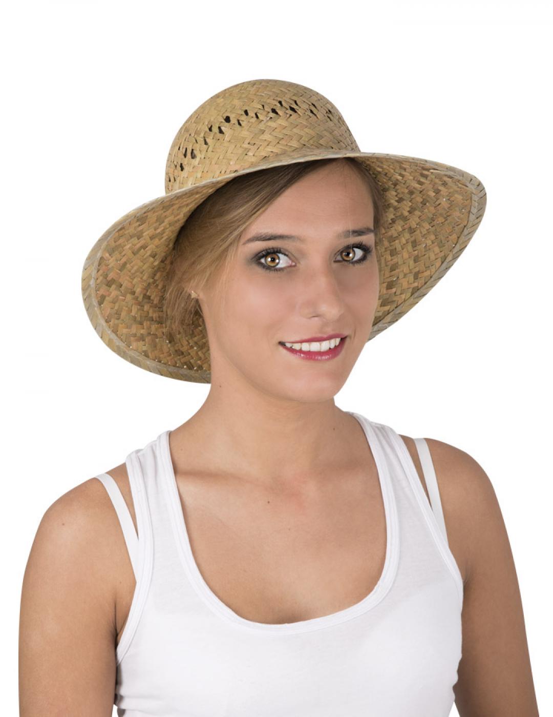 Chapeau de paille rond