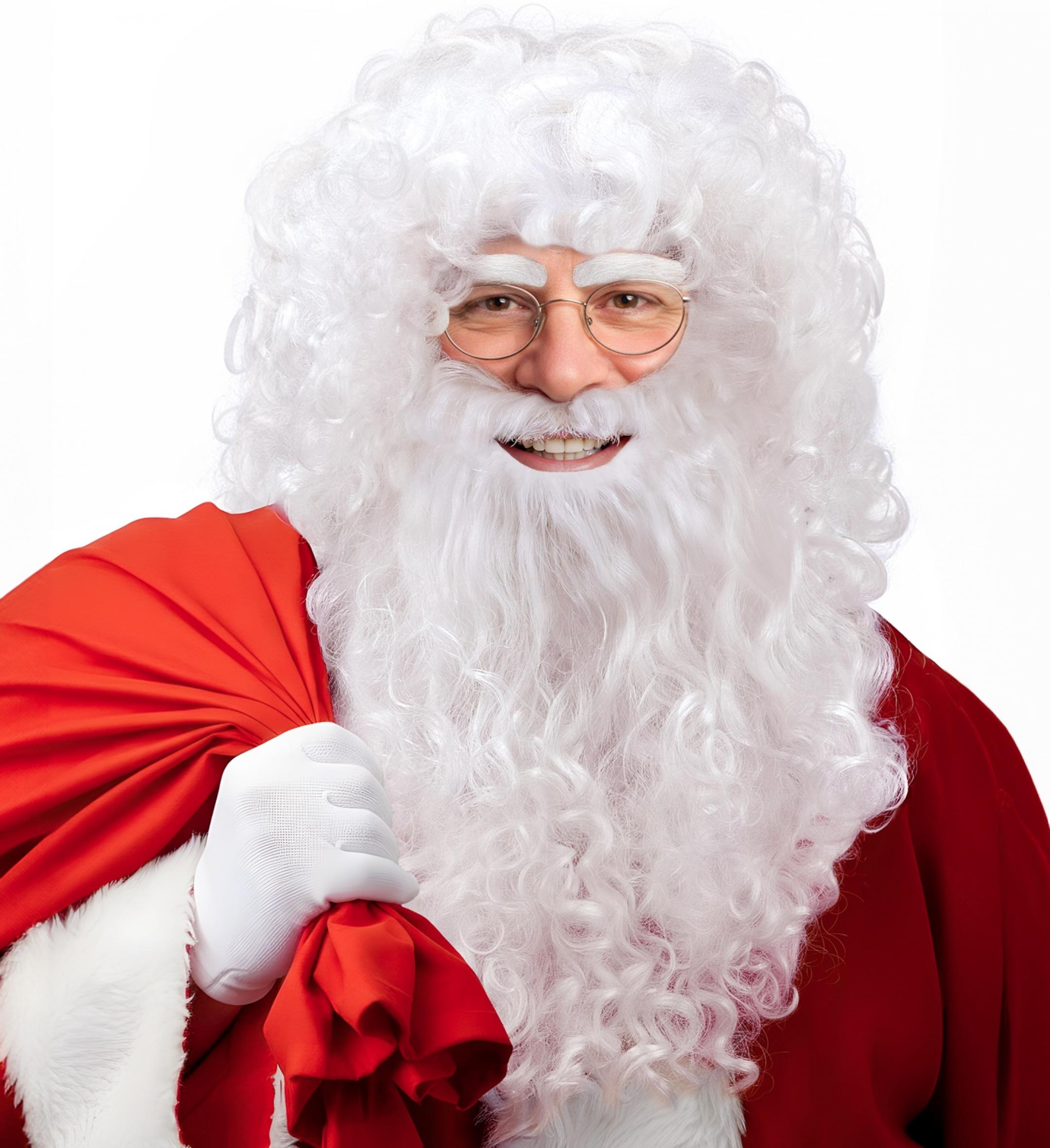 Perruque avec barbe et moustaches père noël