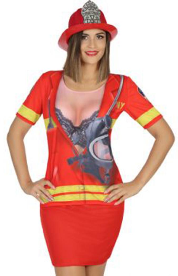 Tee shirt Pompier femme XS/S