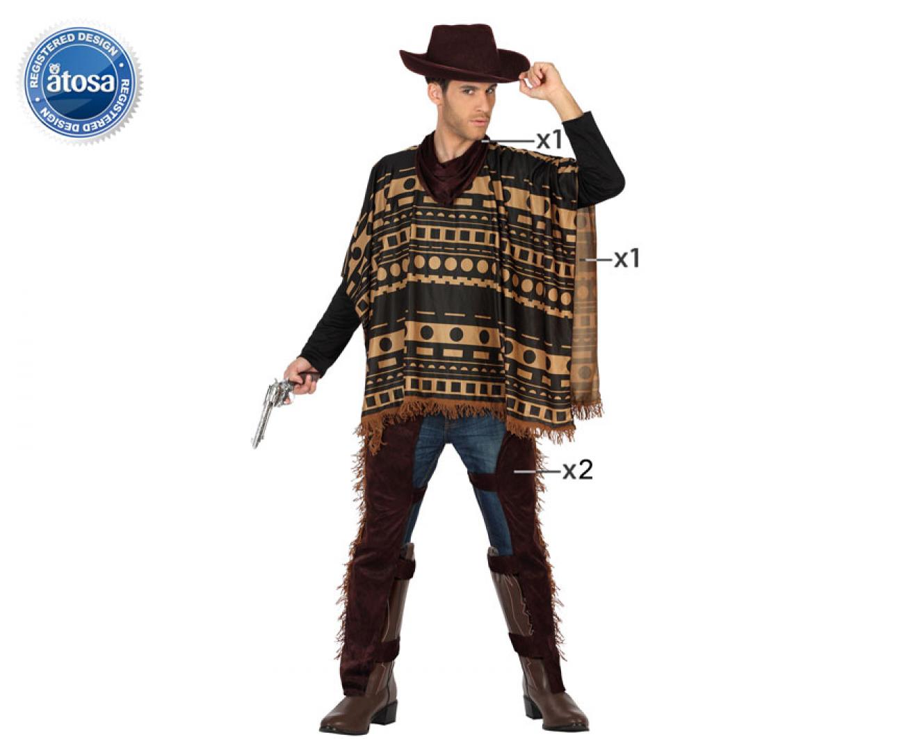Cowboy poncho et chaps taille M/L