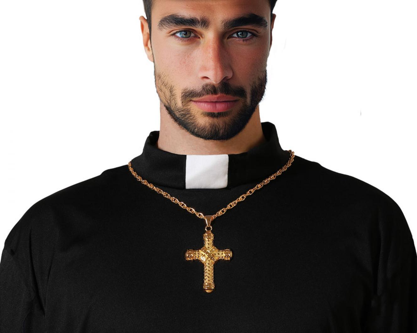 Collier croix or