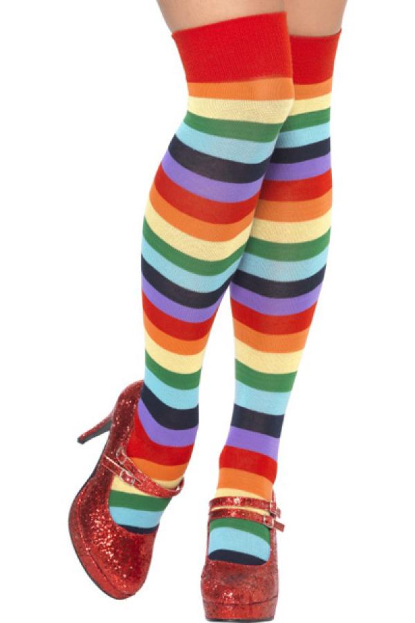 Chaussettes de clown multicolores