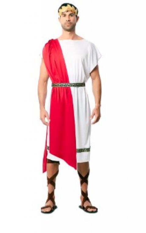 Romain blanc et rouge taille XL