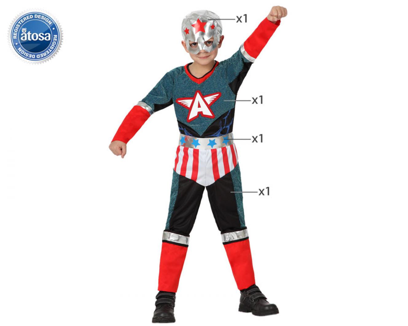 Capitaine Américain taille 5/6 ans
