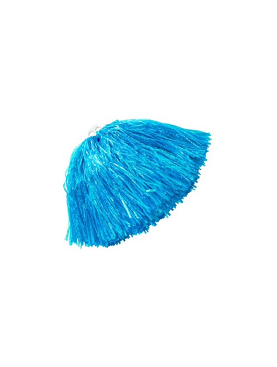 Paire de petits pompons bleu