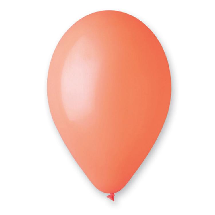 100 ballons latex 28cm orange
