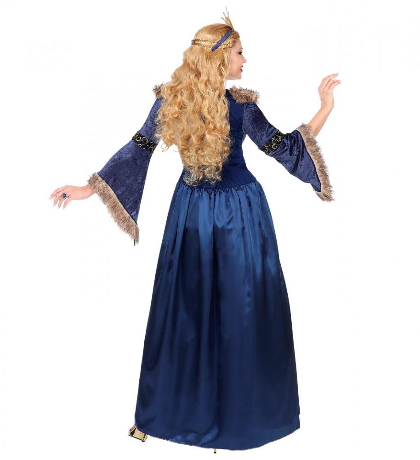 Reine médiévale bleu et or taille M