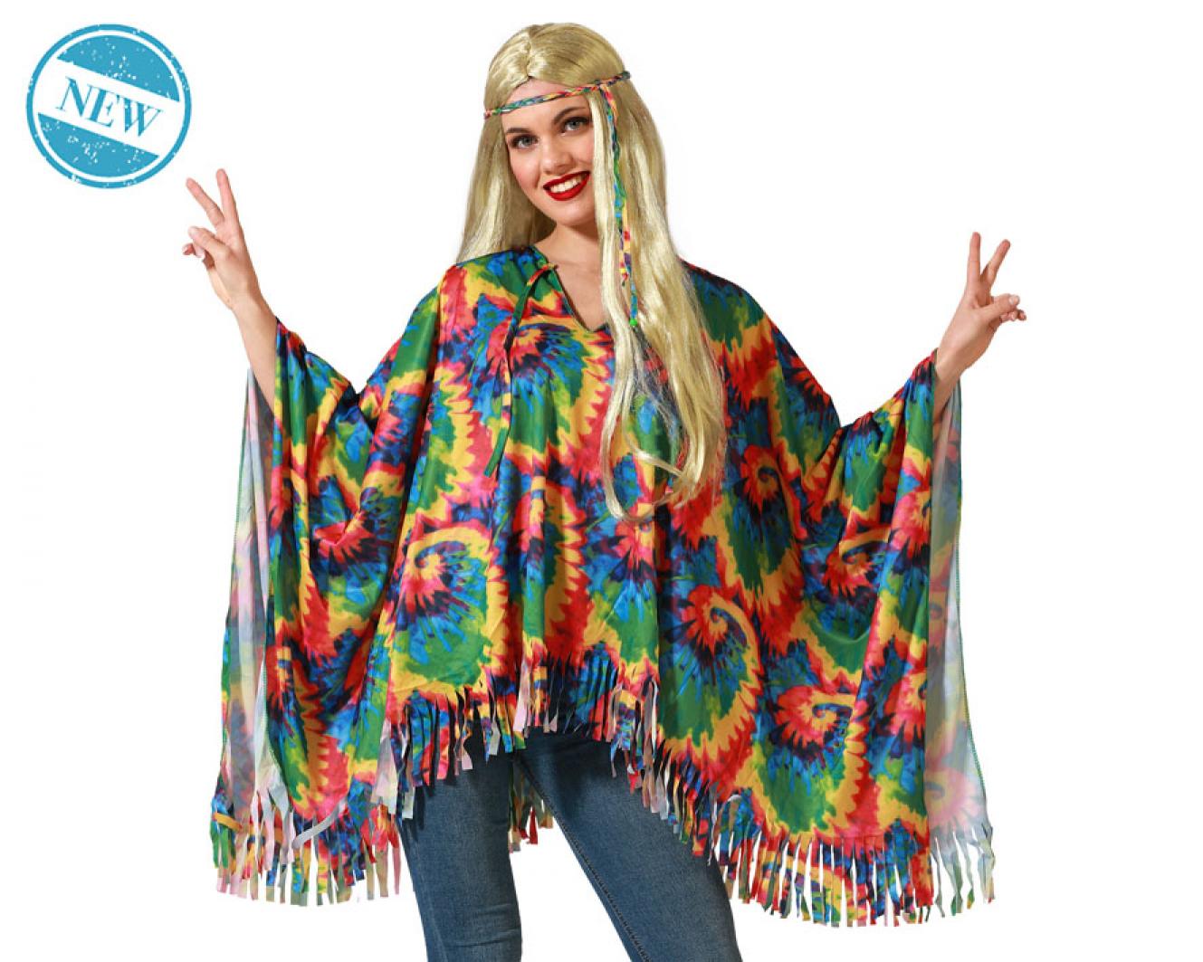 Poncho Hippie multicolore