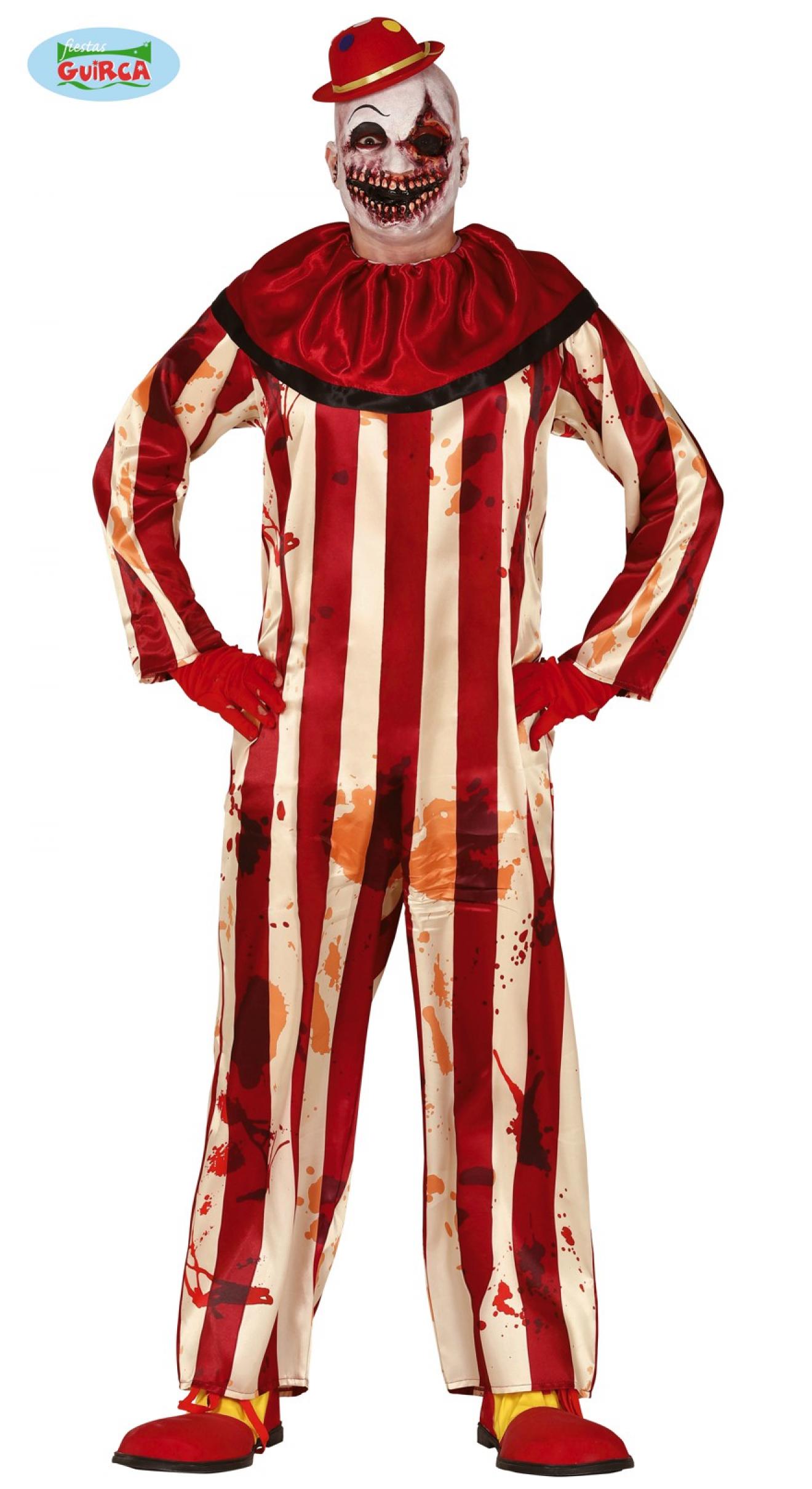 Clown tueur rouge et blanc taille M/L