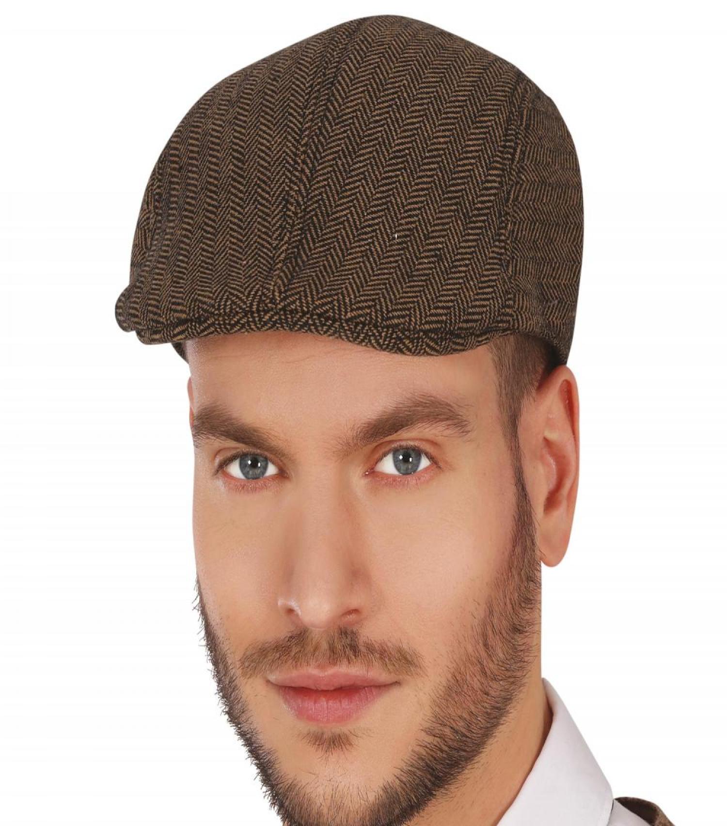 Béret gangster gris velours 19ème siècle