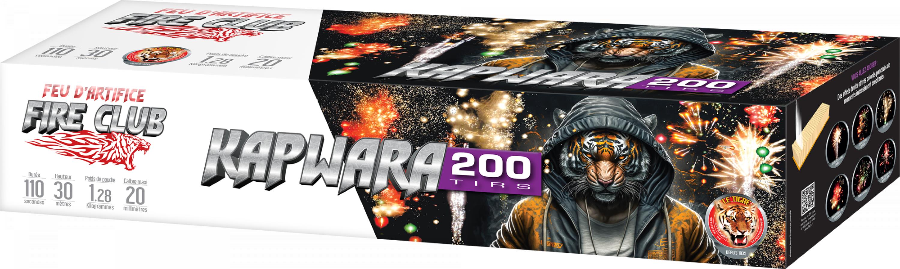 2 Feux automatiques Pyragric Kapwara 200 coups livré chez vous !