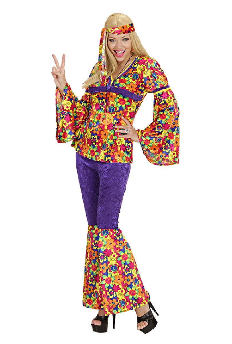 Hippie femme à fleurs taille S