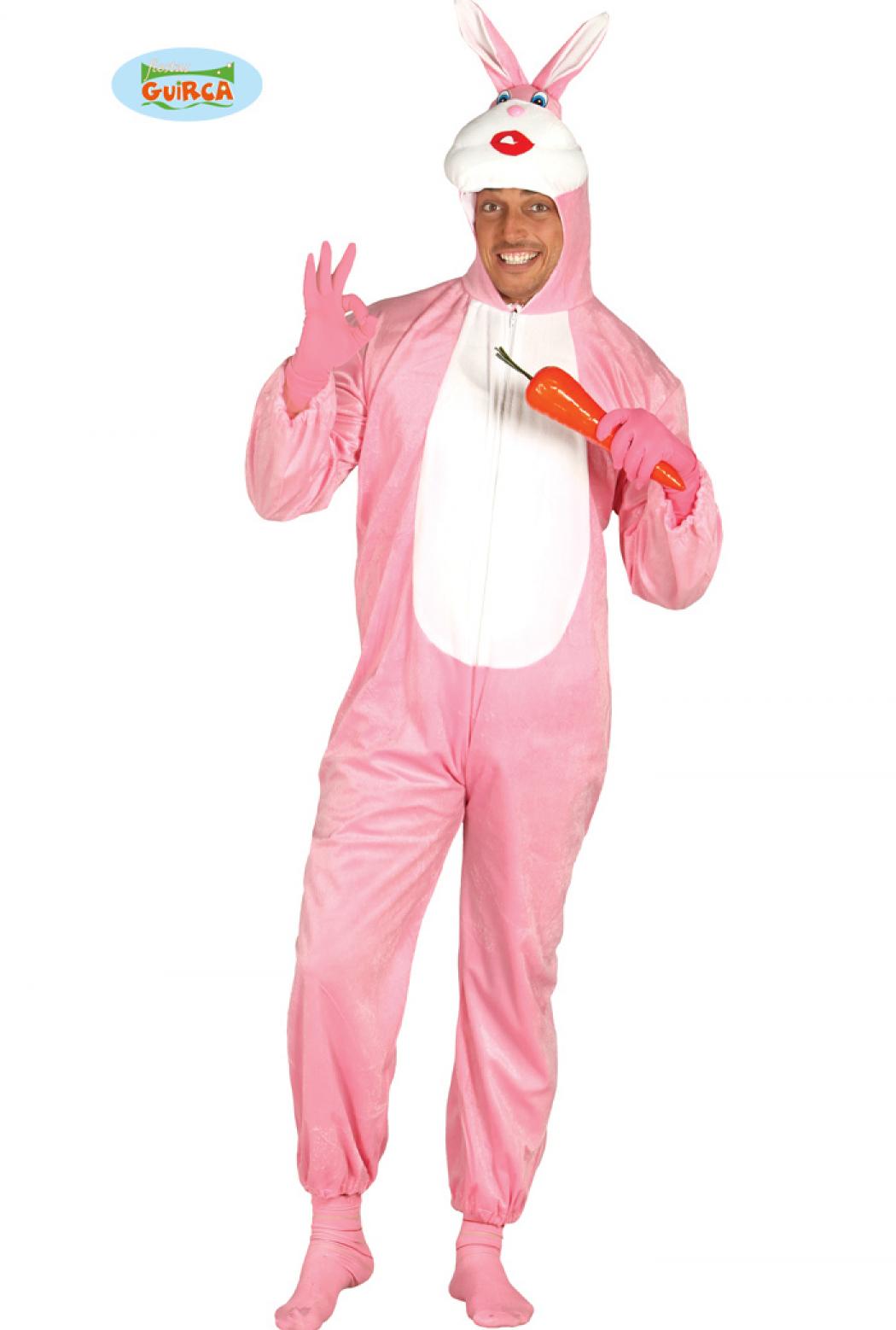 Lapin rose adulte taille S/M