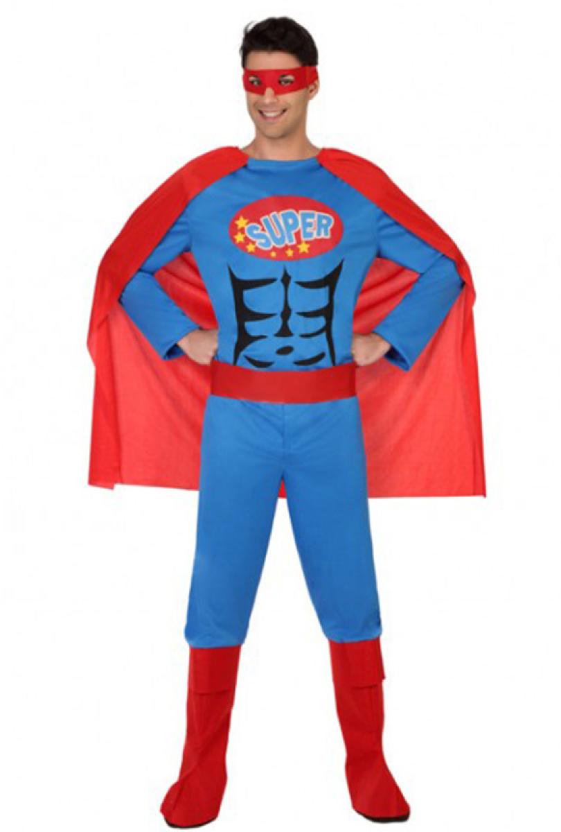Super héros Bleu taille S