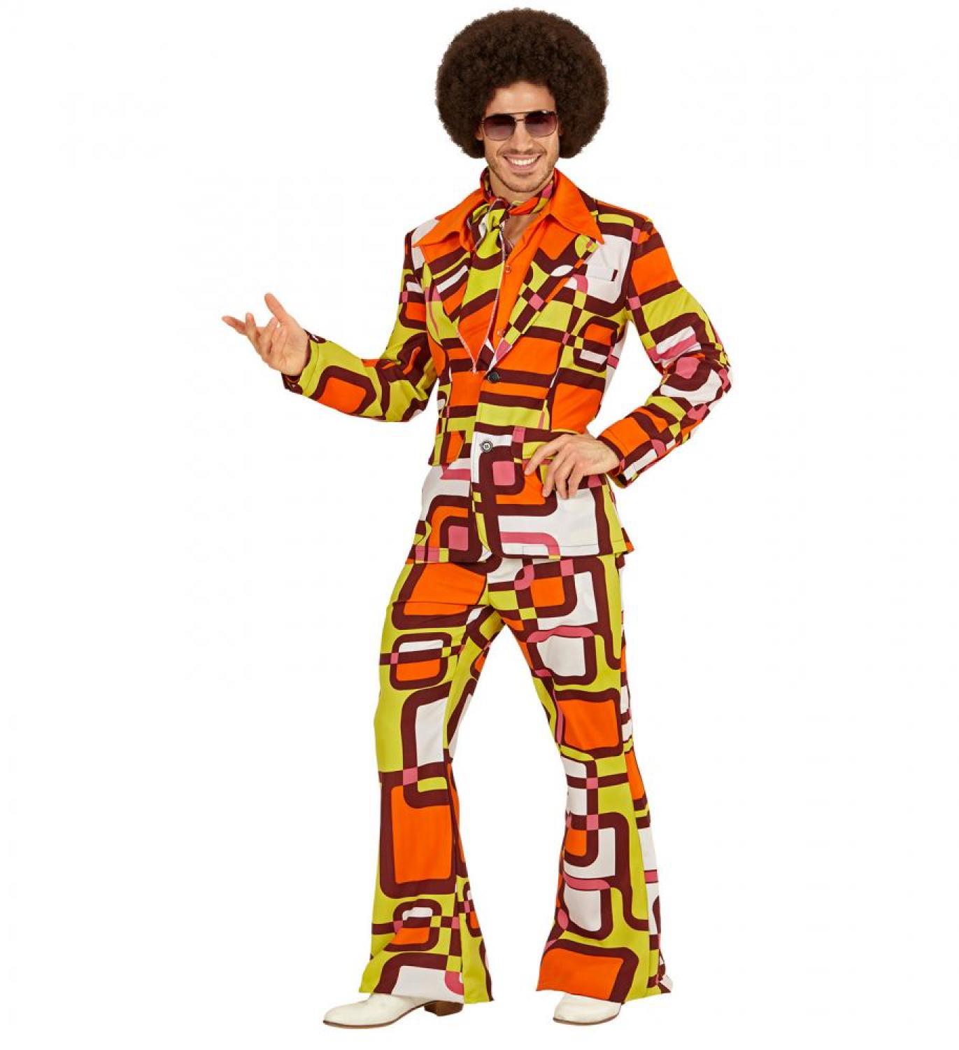 Costume des années 70 Groovy disco Retro taille L