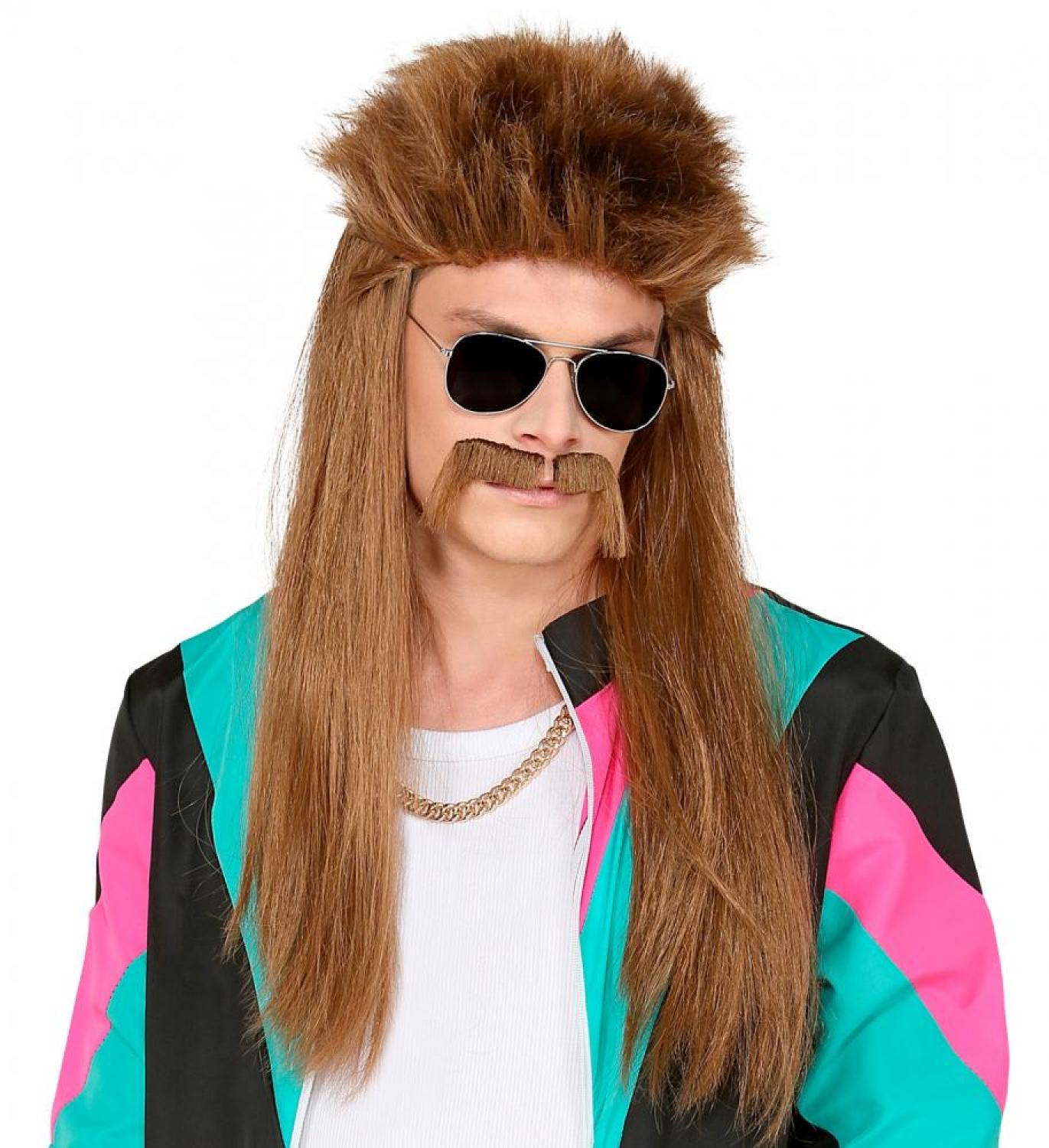 Perruque de beauf avec moustaches