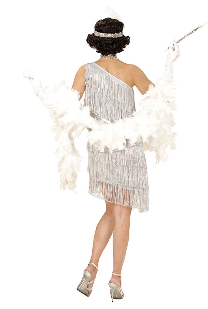 Robe Charleston frangée argent taille L