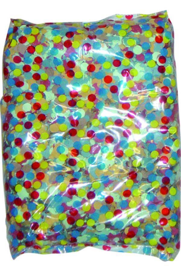 Palette de 2000 pochettes de 100g de confettis multicolores carnaval corso