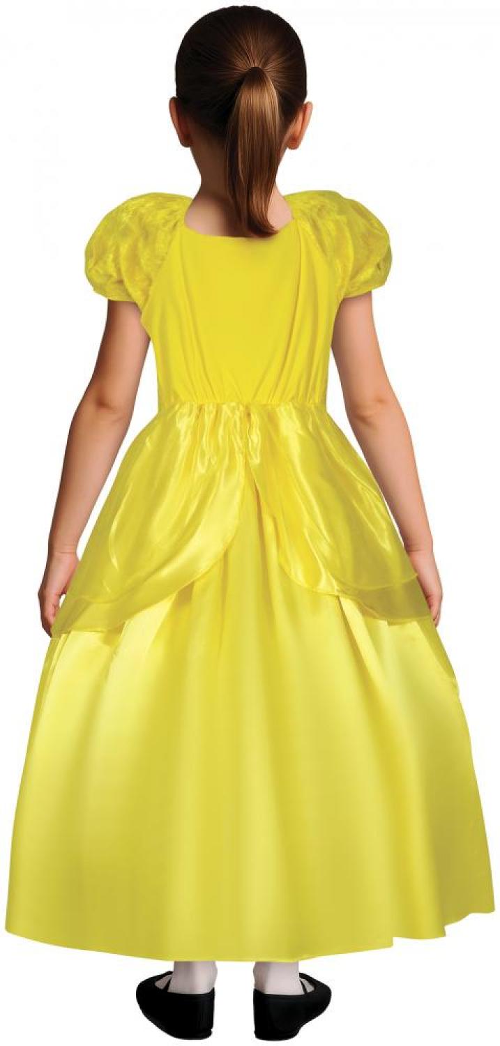 Robe jaune la Belle taille 7/9 ans