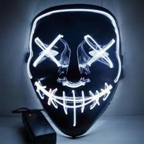 Masque lumineux la purge blanc