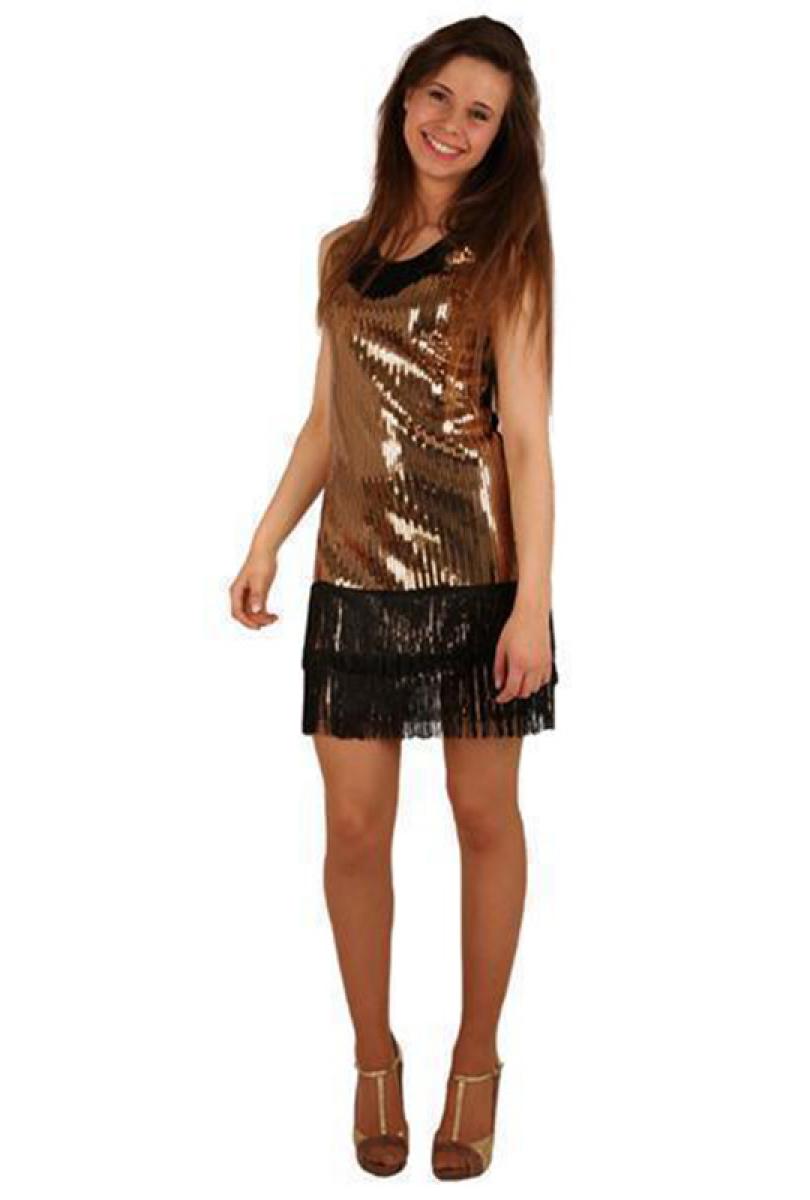 Robe Charleston sequin or taille 38