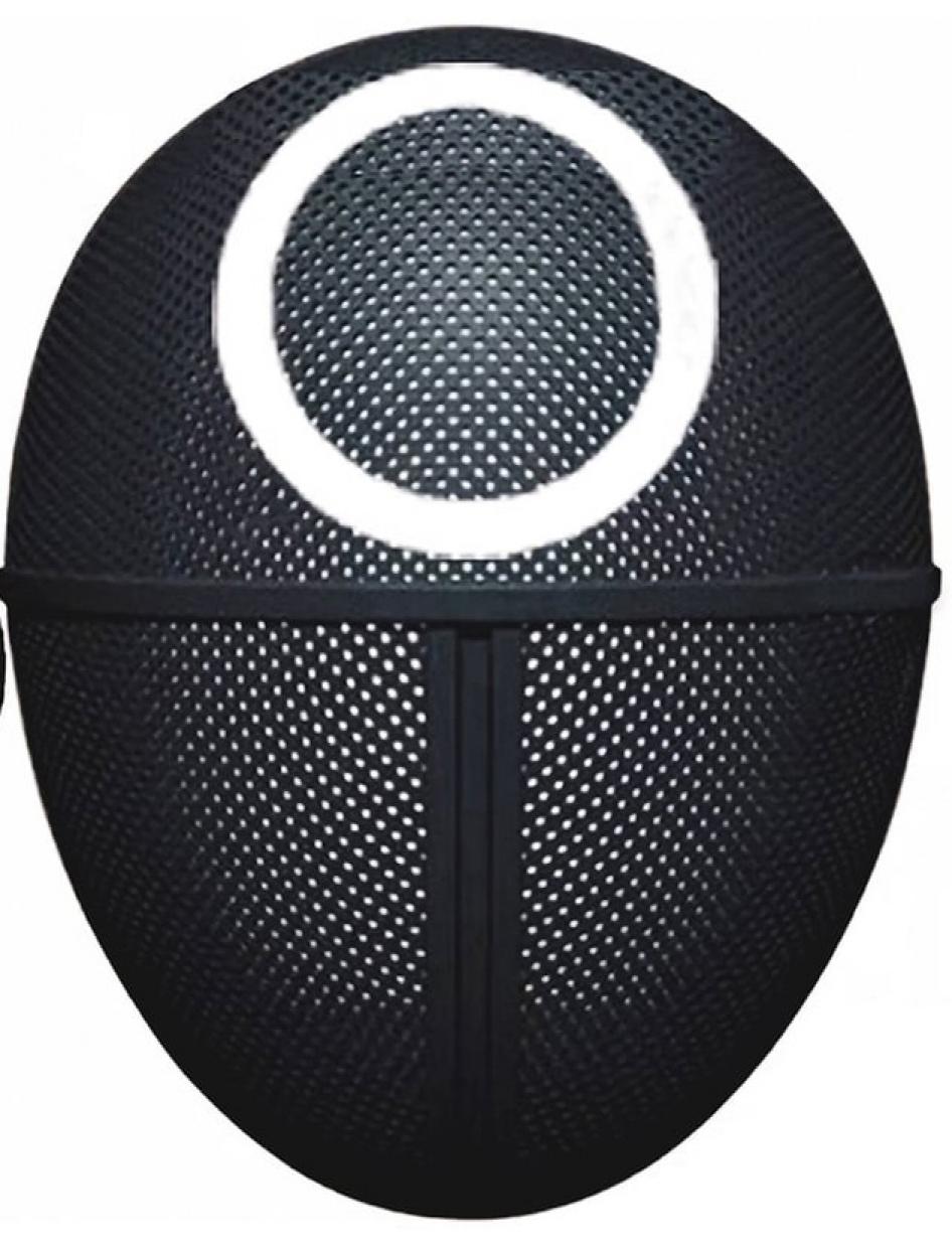 Masque PVC rigide Squid Game rond