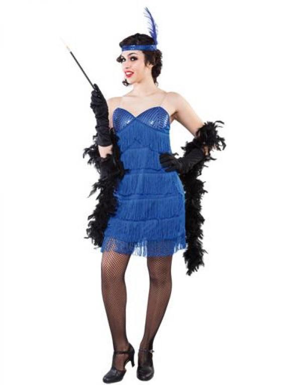 Robe Charleston bleue taille M/L