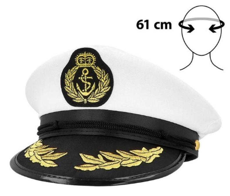 Casquette de capitaine de marine en tissu