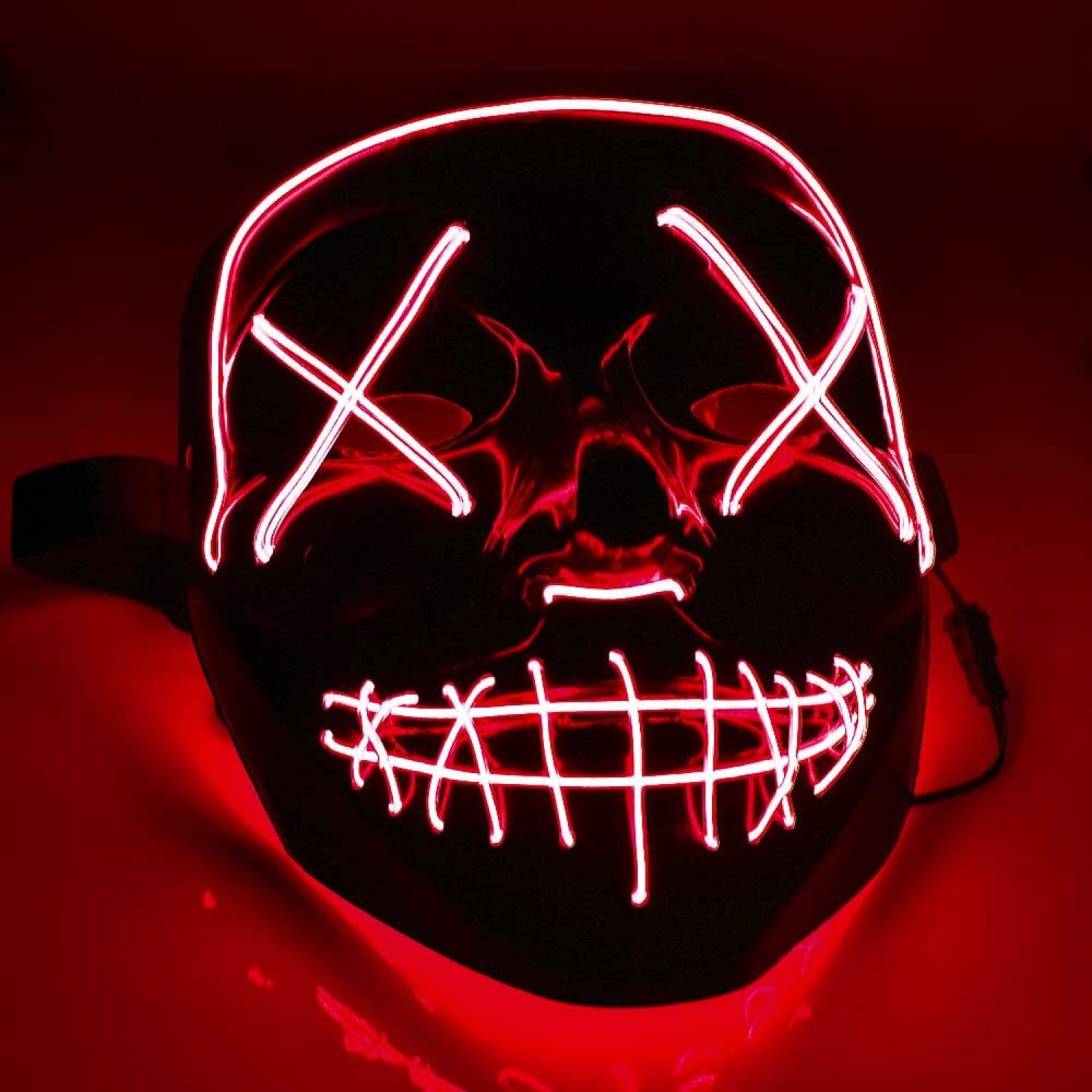 Masque lumineux la purge rouge