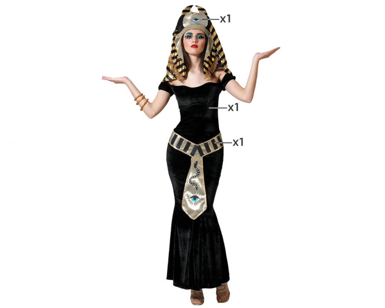 Egyptienne noire et or taille M/L