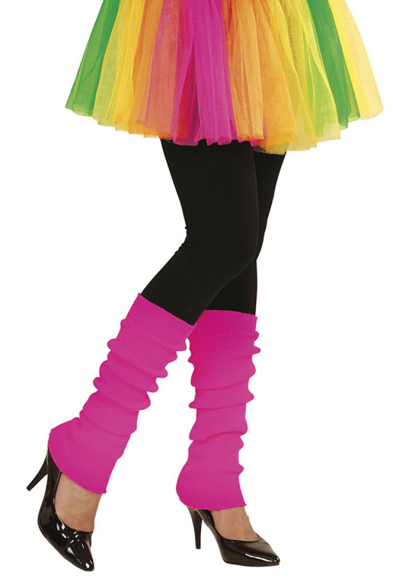 Chaussettes de danse jambières fluo fuchsia