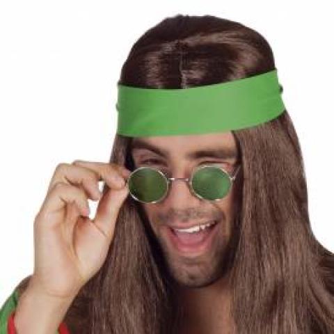 Lunettes hippie rondes vertes (N23)