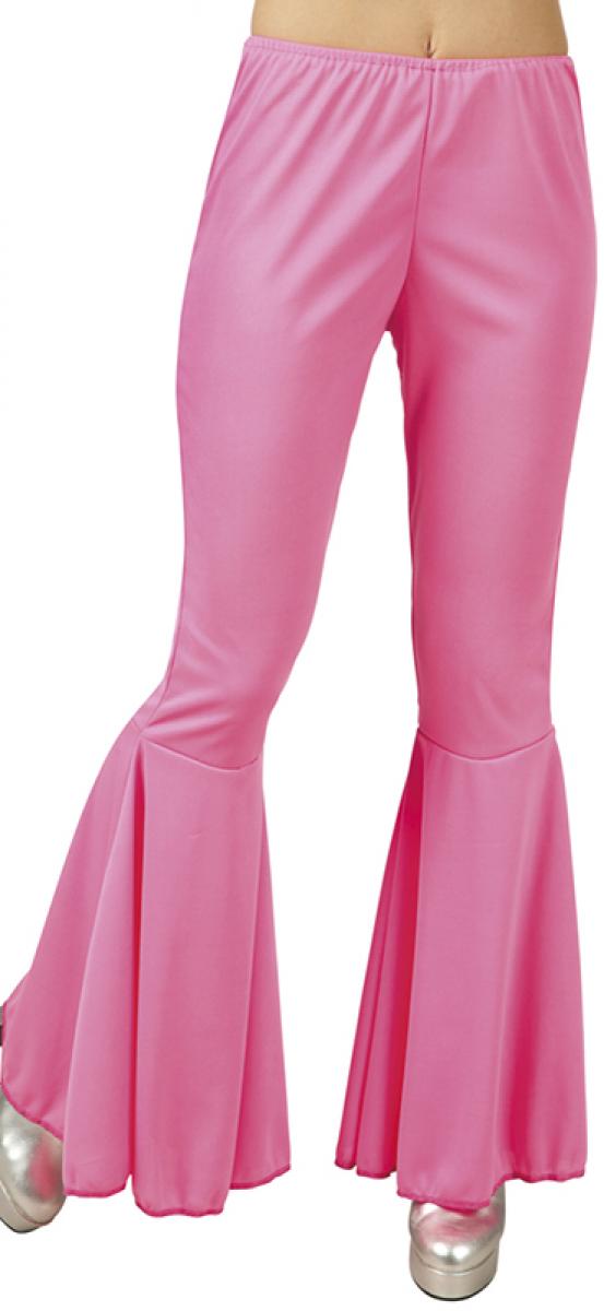 Pantalon pattes d'éléphant rose taille M