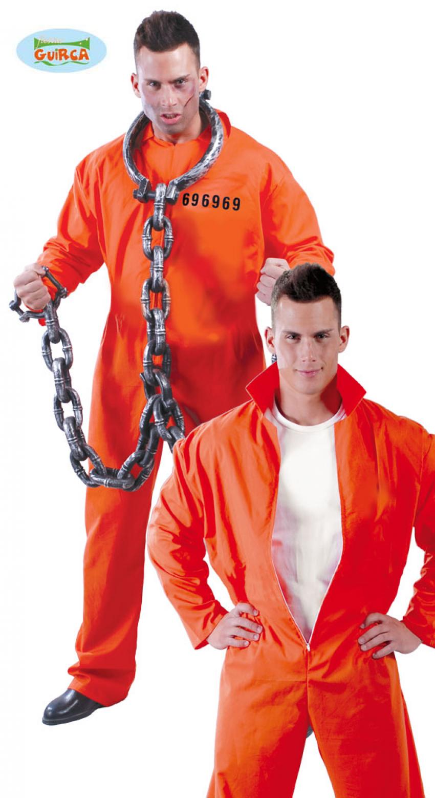 Combinaison de prisonnier orange taille M/L