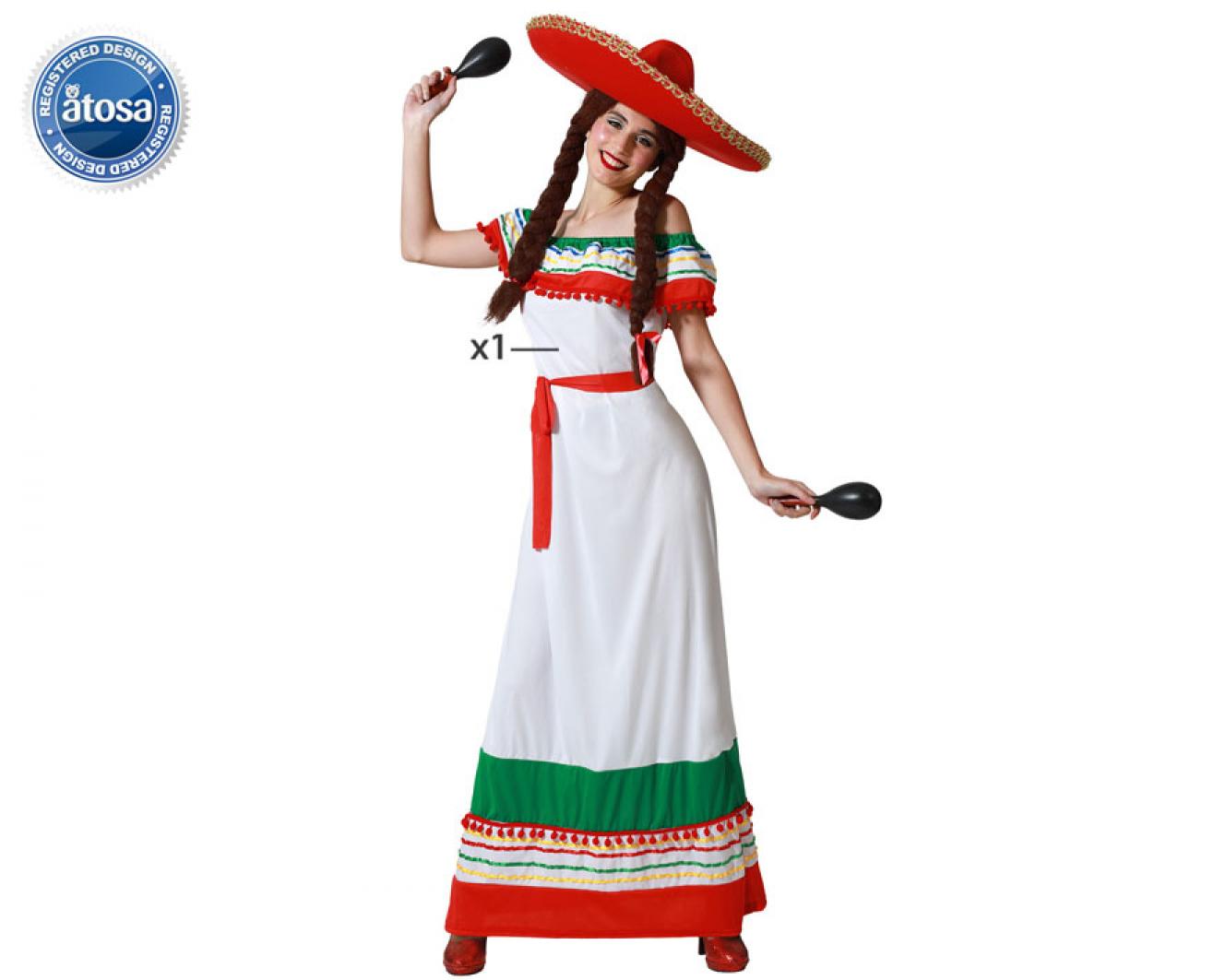 Robe longue mexicaine taille XS/S