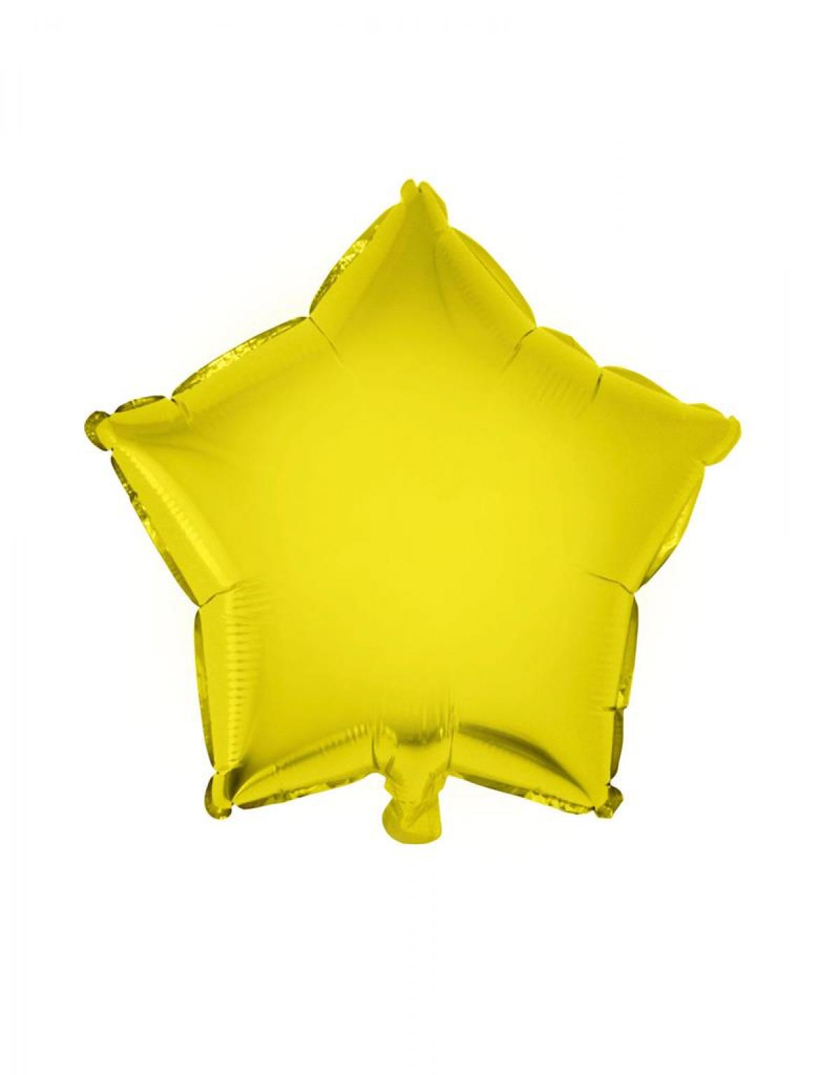 Ballon mylar étoile 45cm or