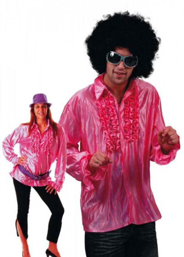 Chemise disco rose M/L