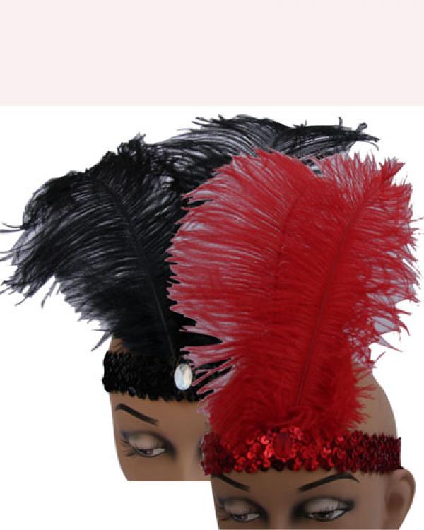 Bandeau charleston rouge