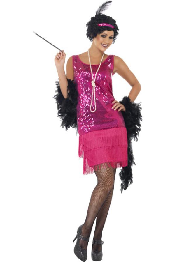 Robe Charleston fuchsia taille L