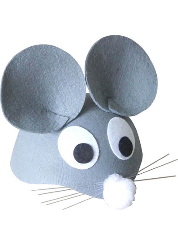 Coiffe de souris feutrine