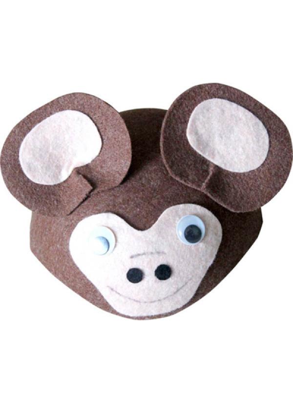 Coiffe de singe feutrine