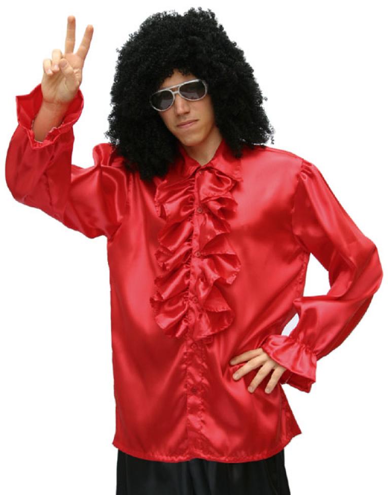 Chemise disco rouge taille M