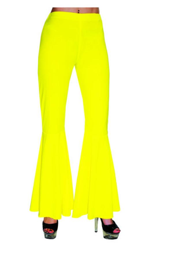 Pantalon disco femme jaune taille S