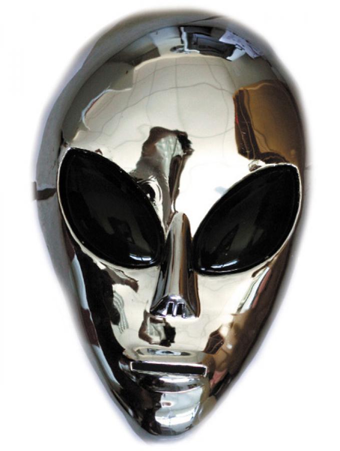 Masque Alien métallisé