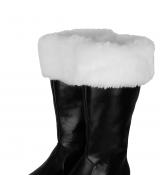 Bottes de Père Noël luxe à fourrure simili cuir taille 43/44