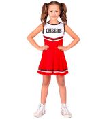 Cheerleader fille rouge taille 5/7 ans