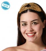 Diadème de lauriers César en métal luxe