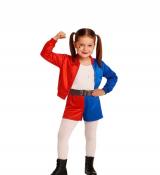 Harley Quinn roge et bleu taille 8/10 ans
