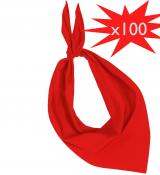 200 foulards bandana rouge basque ou féria pas cher